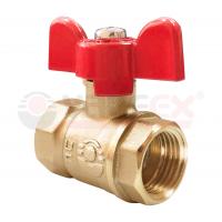 Кран шаровой латунь полнопроходной Valfex Optima 3/4" ВР-ВР, ручка-бабочка