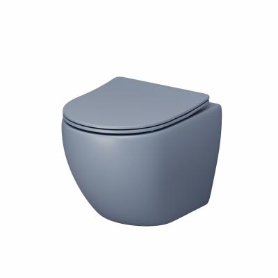 Унитаз подвесной Grossman GR-4455BSMS-21 Color (485х365х360) голубой