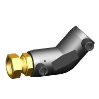 Отвод 45° переходной электросварной со свободной гайкой НР SDR 7,4 D40 Eurostandard (Италия)