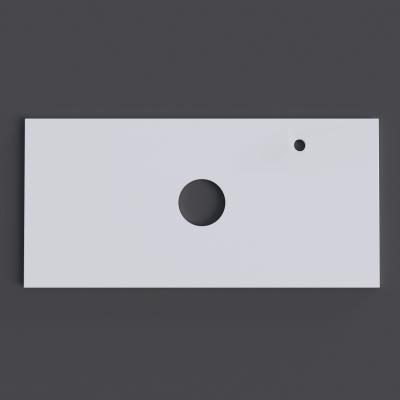 Столешница для ванной под раковину Grossman МДФ ФЛАЙ-100 см белая