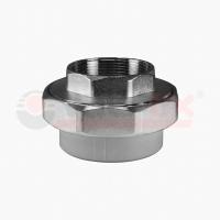 Муфта комбинированная разъёмная (американка) ВР 32x1/2" Valfex, серая