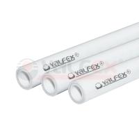 Труба полипропиленовая PP-R армированная алюминием SDR6 PN25 32 (5,4) штанга 2м Valfex, белая