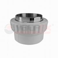 Муфта полипропиленовая переходная ВР 90х3" под ключ Valfex, серая