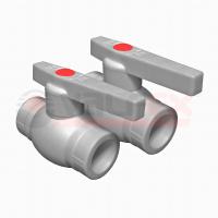 Кран шаровой полипропиленовый PPR Valfex Optima 32 мм, серый