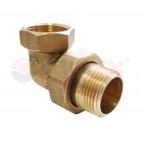 Сгон латунь угловой разъемный (американка) 1" внутренняя-наружная резьба Valfex