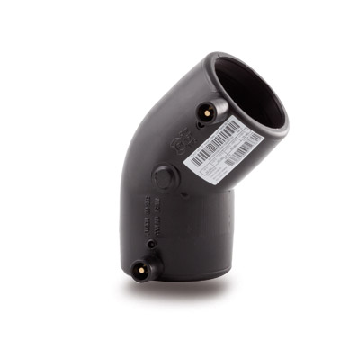 Отвод 45° электросварной D40 ПЭ100 SDR 11 Plastitalia (Италия)