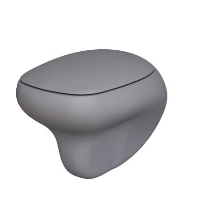 Унитаз подвесной Ambassador Diamond 123T20301R (530х405х375) серый