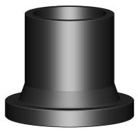 Втулка под фланец литая D125 ПЭ100 SDR17 Спигот NTG Plastik (Турция)