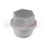 Заглушка полипропиленовая резьбовая 32х1 Valfex, серая