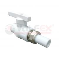 Кран шаровой PPR 32x1 1/4" полнопроходной с односторонним разъемным соединением Valfex, серый