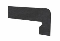 Клинкерный плинтус ступени правый Exagres Zan.Mediterraneo Grafito Derecha 17,5x39,5