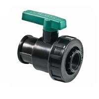 Шаровый кран ПНД компрессионный внутренняя резьба-внутренняя резьба 1 1/2"х1 1/2" POELSAN (Турция)