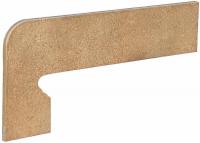 Клинкерный плинтус ступени левый Exagres Zan.Vega Ocre Izquerdo 17,5x39,5
