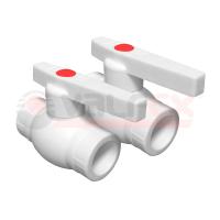 Кран шаровой полипропиленовый PPR Valfex Optima 32 мм, белый