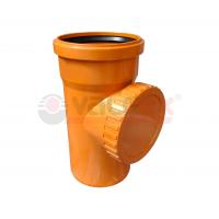 Ревизия с крышкой для канализационной трубы 160 мм Valfex, рыжая