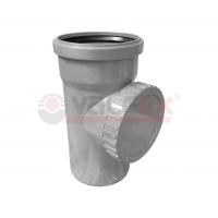 Ревизия с крышкой для канализационной трубы 110 мм Valfex, серая