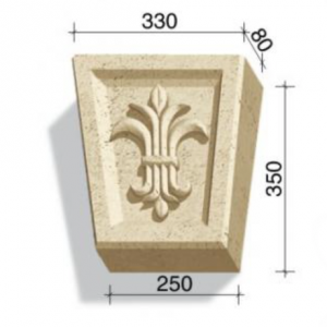 Замковый камень Z3 с цветком 730-13 White Hills