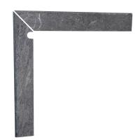 Клинкерный плинтус ступени левый Exagres Zan.ML IMPERIAL CENIZA Izquerdo 17,5x39,5