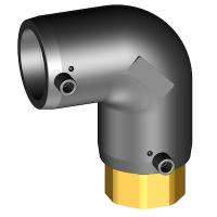 Отвод 90° переходной электросварной с внутренней резьбой SDR 7,4 D40 Eurostandard (Италия)