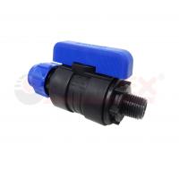 Шаровый кран ПНД компрессионный цанга-наружная резьба 32х1" Valfex