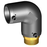 Отвод 90° переходной электросварной с наружной резьбой SDR 7,4 D40 Eurostandard (Италия)