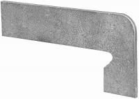 Клинкерный плинтус ступени правый Exagres Zan.Vega Gris Derecha 17,5x39,5