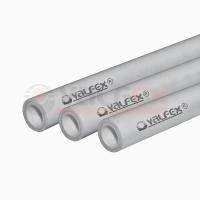 Труба полипропиленовая PP-R армированная алюминием SDR6 PN25 32 (5,4) 4м Valfex, серая