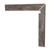 Клинкерный плинтус ступени правый Exagres Zan.ML IMPERIAL MOCA derecha 17,5x39,5