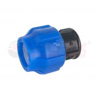 Муфта ПНД компрессионная соединительная c наружной резьбой 63х2" Valfex