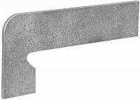 Клинкерный плинтус ступени левый Exagres Zan.Vega Gris Izquerdo 17,5x39,5