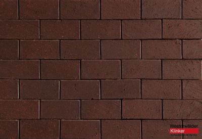 Тротуарная клинкерная брусчатка WK115DB40 Design dunkel braun 200x100x40 Westerwalder Klinker