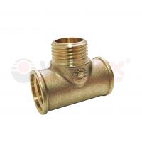 Тройник латунь с переходом на наружную резьбу 1/2" ВР-НР-ВР Valfex