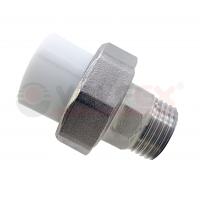 Муфта усиленная комбинированная разъёмная (американка) НР 25х3/4" Valfex, белая