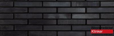 Клинкерный кирпич WK815 Schwarzbunt Edelglanz 290x90x52 Westerwalder Klinker