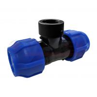 Тройник ПНД компрессионный переходной с внутренней резьбой 40х1 1/4"х40 Valfex