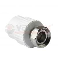 Муфта полипропиленовая PP-R с накидной гайкой 20х1/2" Valfex, серая
