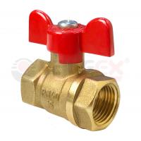 Кран шаровой латунный Valfex 3/4" ВР-ВР, ручка-бабочка