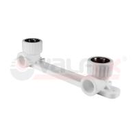 Планка для смесителя полипропиленовая PP-R 20х3/4" НР Valfex, белая