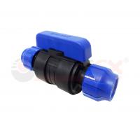 Шаровый кран ПНД компрессионный цанга-цанга разборный 32х32 мм Valfex