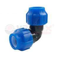 Отвод ПНД компрессионный присоединительный 40х40 Valfex