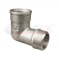 Угольник латунный никелированный 1/2" внутренняя-наружная резьба Valfex