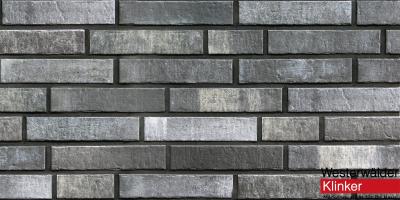 Фасадная клинкерная плитка WK124 Dunkelgrau 240х52 Westerwalder Klinker