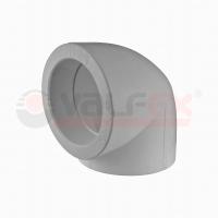 Угольник полипропиленовый PP-R 90° 110 Valfex, серый