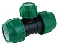 Тройник ПНД компрессионный переходной 90x75x90 POELSAN NEW (Турция)