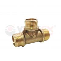 Тройник латунный переходной 1/2"х3/4"х3/4" наружная резьба Valfex