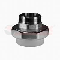 Муфта комбинированная разъёмная (американка) НР 25x1" Valfex, серая