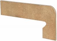 Клинкерный плинтус ступени правый Exagres Zan.Vega Ocre Derecha 17,5x39,5