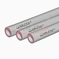 Труба полипропиленовая PP-R армированная стекловолокном SDR7,4 PN20 32 (4,4) 4м Valfex, серая