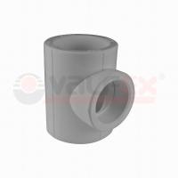 Тройник PP-R внутренняя пайка 63 Valfex, серый