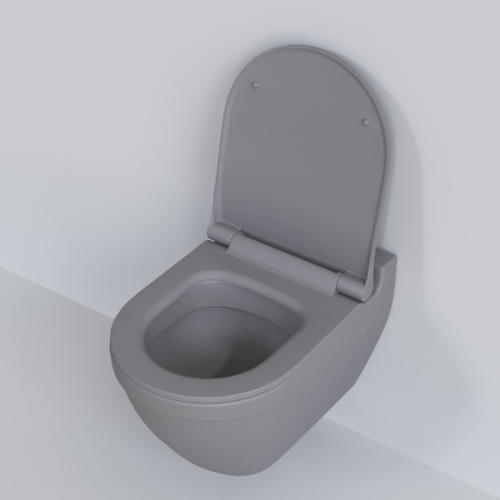 Унитаз подвесной Ambassador Nord 133T20301 (535х385х360) серый